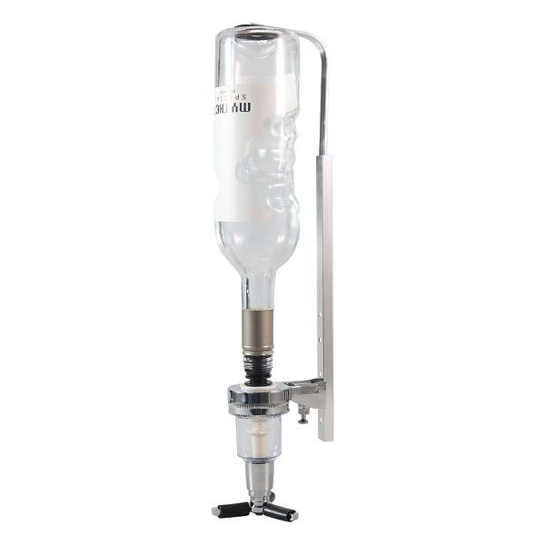 Stalgast Wandflaschenhalter mit 30 ml Dosierausgießer, für eine Flasche, Höhe 240 bis 350 mm, BE0810030