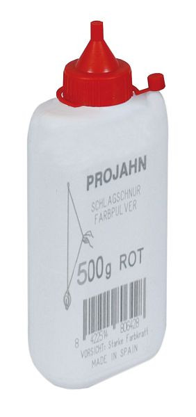 Projahn Farbpulverflasche 500g rot für Schlagschnurroller, 2394-2