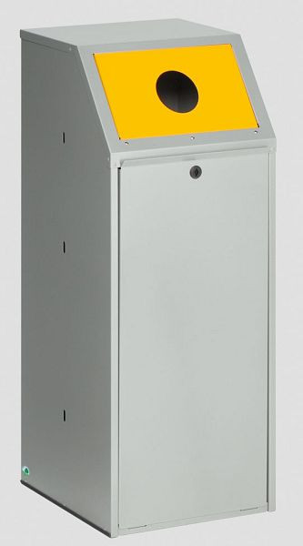 VAR Wertstoffsammler WSG 69 KTS für Wertstoffe, Einwurfklappe gelb, 21050