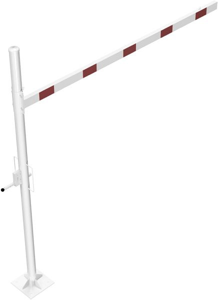 Schake Höhenbegrenzer dreh- und abschließbar 3000 mm zum Aufdübeln, Lichte Weite: 3000 mm weiß/rot, 417_301ZBP