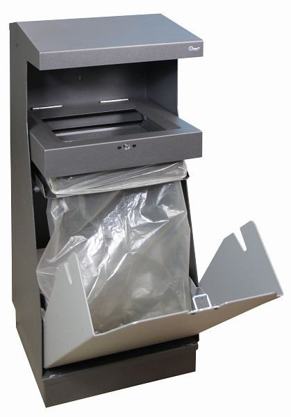 stumpf Waste-Vision Recycling-Abfallsammler für Außenbereiche, 651-050-0-2-100
