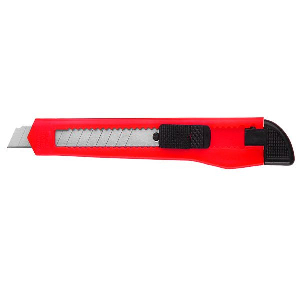 DEUBA Cuttermesser Set Rot mit Abbrechklingen, VE: 50 Stück, 103459