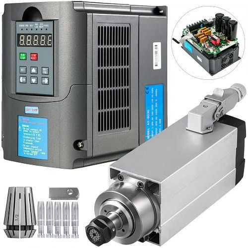 VEVOR 3,0KW Luftkühlender Spindelmotor 220 V ~ 250 V / 300 Hz, 0-18000 U / min, 3.0KWBPQ+3.0KWFLDV0