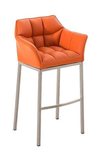 CLP Barhocker Damaso E mit 4-Fuß Gestell, orange, 101160209