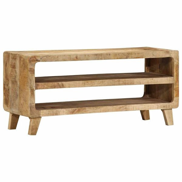 vidaXL TV-Schrank 105x46x32 cm Raues Massivholz Mango, 4104523