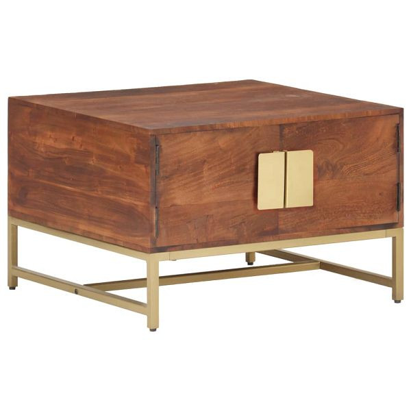 vidaXL Couchtisch Honigbraun 67x67x45 cm Akazie Massivholz, 320376