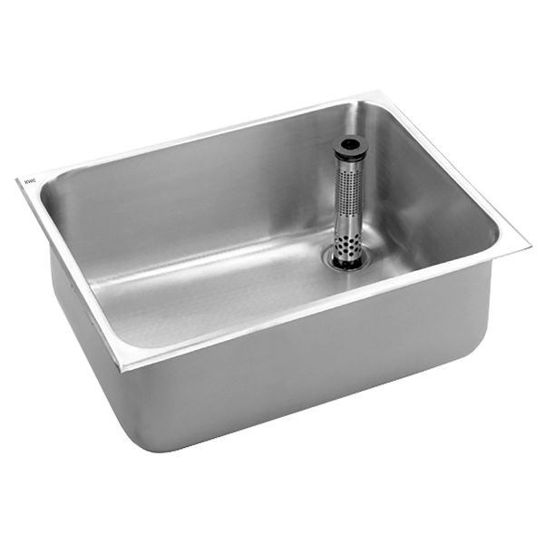 KWC Einlegebecken, ANIMA, Edelstahl, 635x300x485 mm, Ablauf hinten rechts, 2000100327