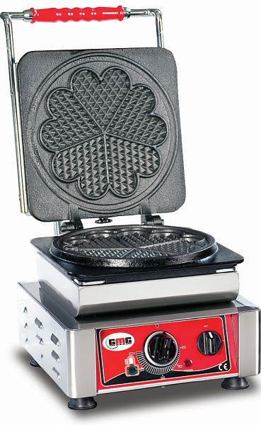 GMG Waffeleisen Amore-L, 1x (Ø 21cm), wechselbare Backplatte sehr einfach Montage, 50° bis 300°C, leichte Reinigung, WE-01L