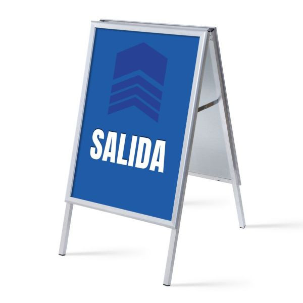 Showdown Displays Kundenstopper A1 Komplettset Ausgang Blau Spanisch, ZPA1G32MEI283