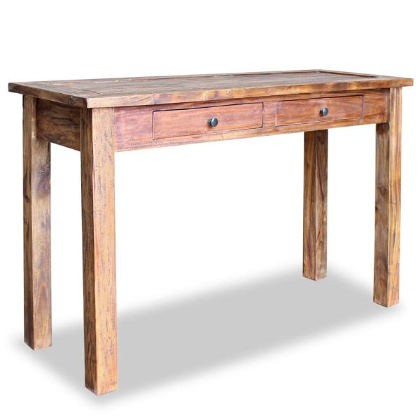vidaXL Konsolentisch Altholz Massiv 123 x 42 x 75 cm, 244494