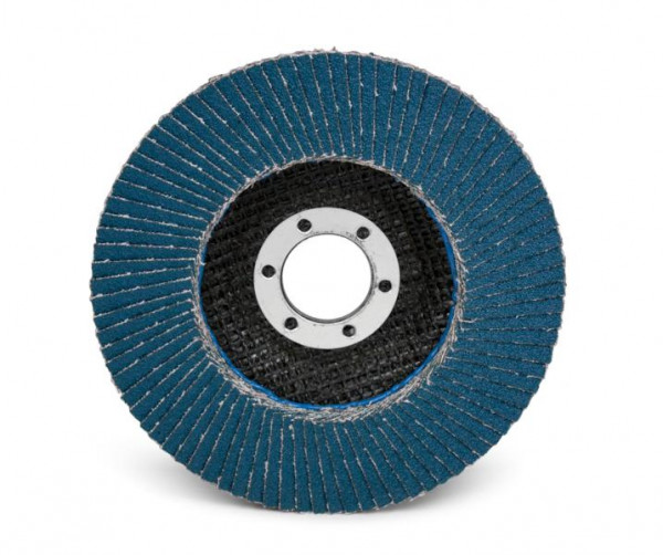 3M Fächerschleifscheibe 566A, 180 mm x 22 mm, P40, konisch, VE: 100 Scheiben, 7000104471