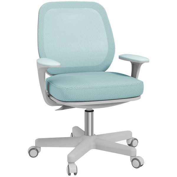 Vinsetto Bürostuhl, Ergonomisch Schreibtischstuhl mit Drehfunktion, Höhenverstellbar 55 x 48 x 82,5-94,5 cm Grün, 921-690V01YG