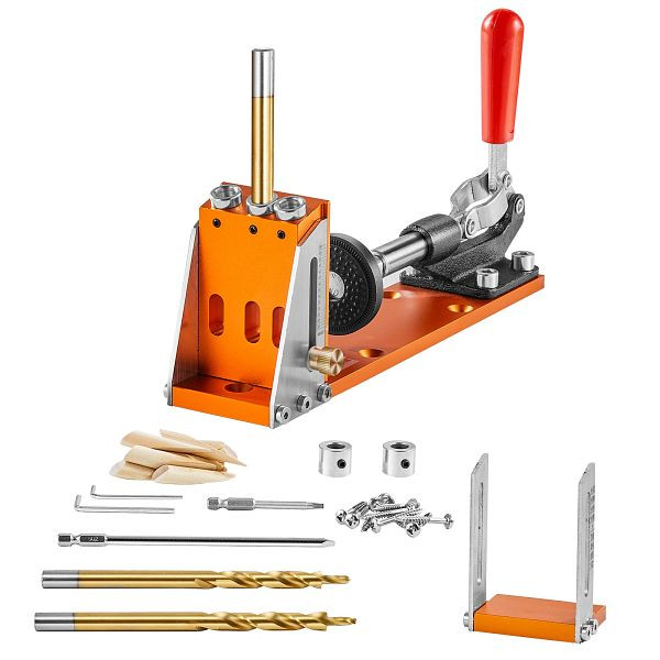 VEVOR Pocket Hole Jig Kit Dreitaschenloch mit Schraubenschlüssel & Vierkantantriebsbits, TSXKKJDPNHQ1N0B2PV0
