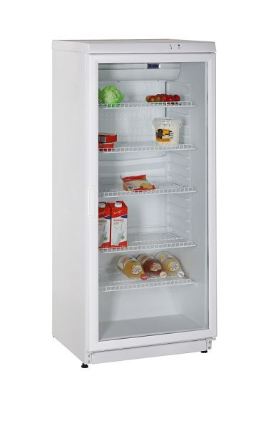 KBS Glastürkühlschrank CD 291, Außenmaterial: Stahlblech weiß pulverbeschichtet, 9190024