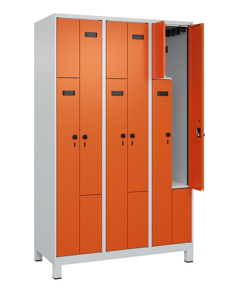 C+P Z-Spind Evolo PLUS, Füße, 6 Fächer, 1950x1200x500mm, 7035/2004, Drehriegel, 049013-326 S10005