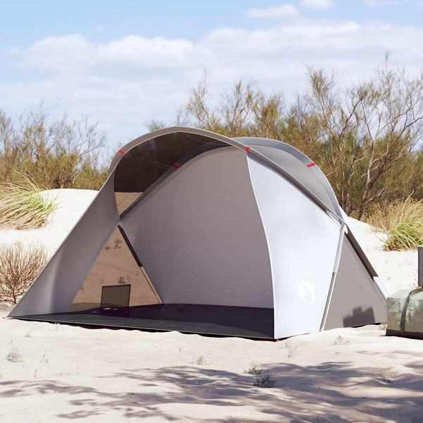 vidaXL Strandzelt 2 Personen Grau Pop-Up Wasserdicht, 4004160