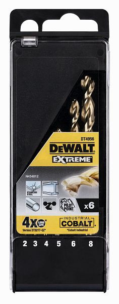 DeWalt Metallbohrer-Set HSS-Co 6-teilig, DT4956-QZ