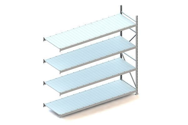 Meta MINI-RACK AR 2500x2600x800 mm, verzinkt, mit Stahlpaneele, Bodenanzahl: 4, 20051313
