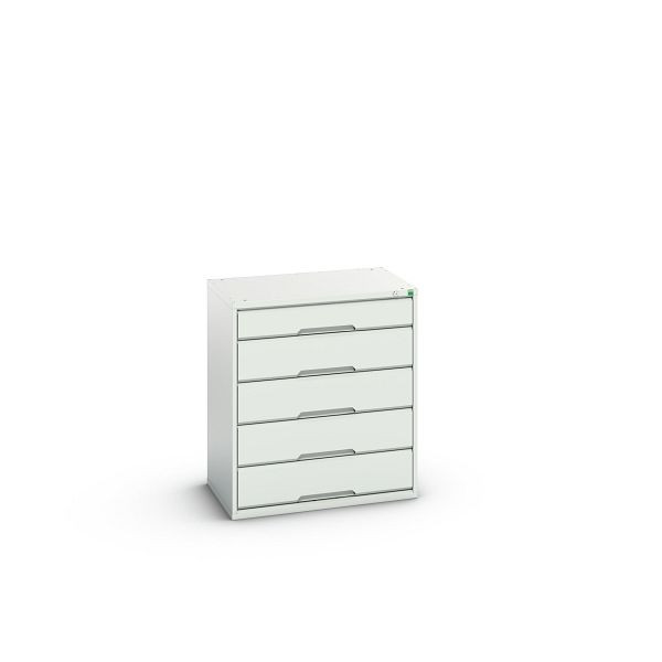 bott verso Schubladenschrank, mit 5 Schubladen, BxTxH: 800 x 550 x 900 mm, Lichtgrau / Lichtgrau, 16925117.16