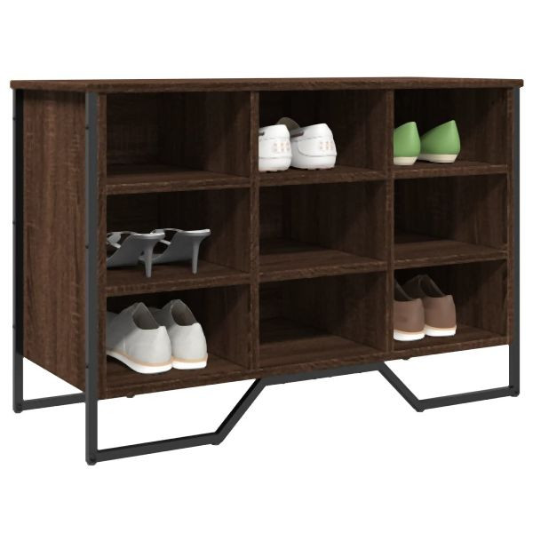 vidaXL Schuhregal Braun Eichen-Optik 90x38x61,5 cm Holzwerkstoff, 848648