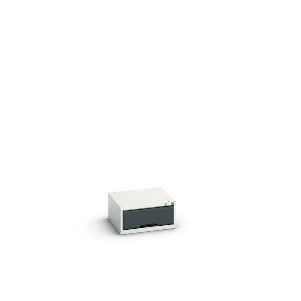bott verso Schubladenschrank, mit 1 Schublade, BxTxH: 525 x 550 x 250 mm, Lichtgrau / Anthrazitgrau, 16925000.19
