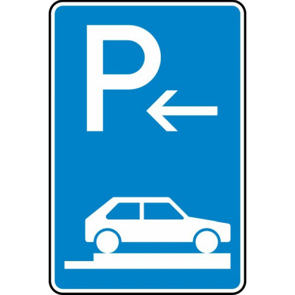 Stein HGS Parken auf Gehwegen ganz quer zur Fahrtrichtung rechts (Anfang) Nr. 315-86, 420 x 630 mm, RA1, Flachform 3 mm, 315-86-113