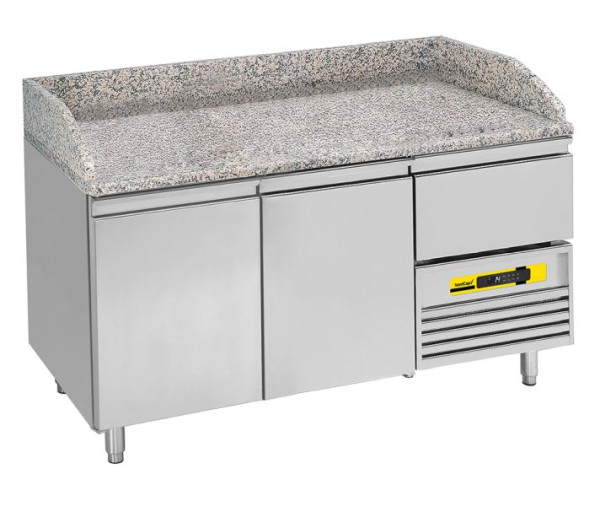 NordCap Pizzakühltisch PT 2, für EN 600 x 400 mm, steckerfertig, Umluftkühlung, 46711106022-0-N-Z