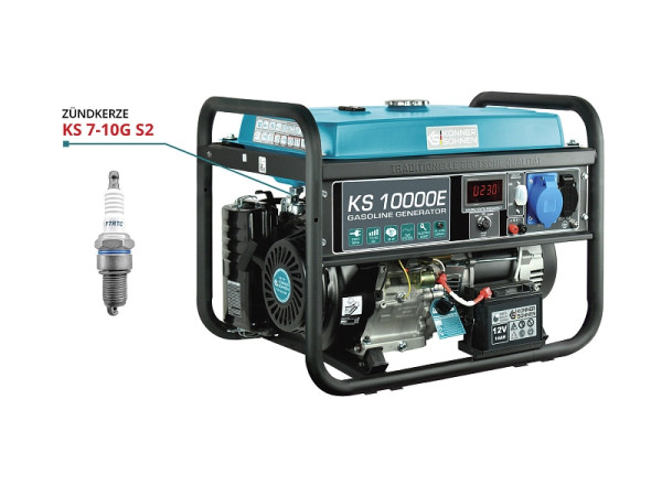 Könner & Söhnen Zündkerze für Benzin-Generatoren, KS 7-10G S2