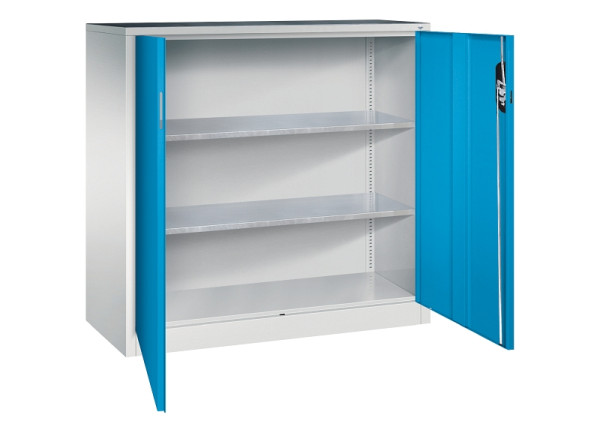 C+P Flügeltürenschrank Acurado, H1200xB1200xT500mm, 7035/5012, 8531-000 S10214