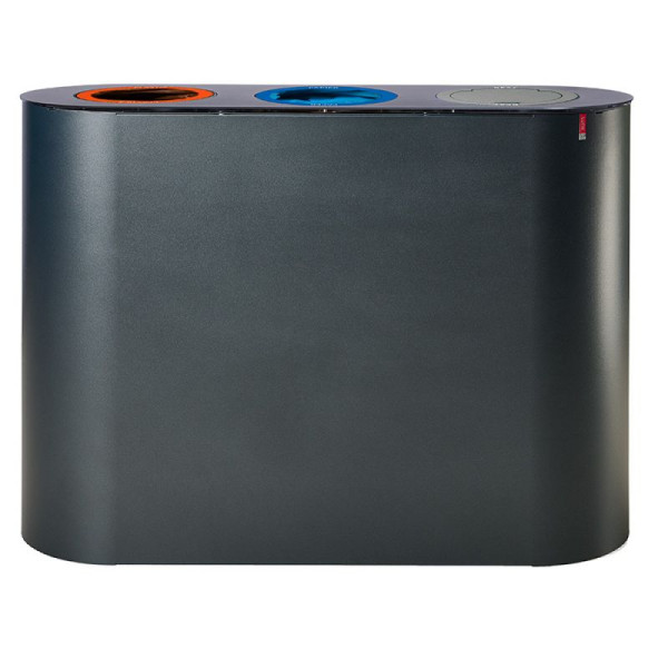 STEIN HGS Lune Split 3 Mülltrennanlage, anthrazit, 83581.0001