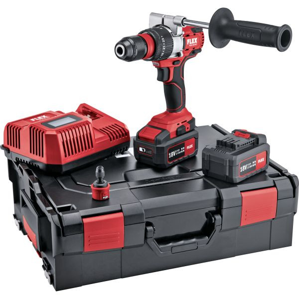 FLEX 2-Gang Akku-Schlagbohrschrauber 18,0 V PD 2G 18.0-EC/5.0 Set, 504904