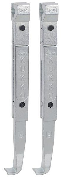 KUKKO 2 verlängerte Abzughaken (Paar), Hakenlänge: 300 mm, 2-300-P