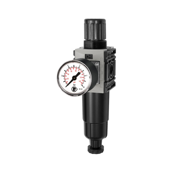 Riegler Filterregler »FUTURA-mini« Metallbehälter, Standardmanometer, HA, G 1/4, 0,1-4, 142426