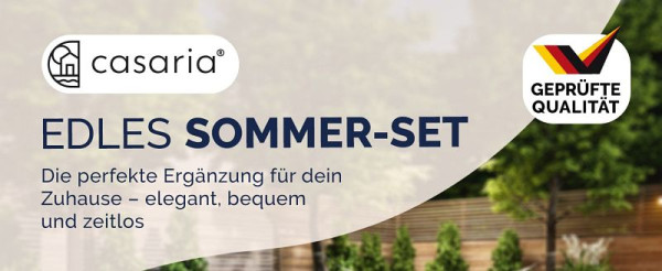 casaria Polyrattan Garten-Sitzgruppe 4-tlg Grau/Anthrazit, 109992