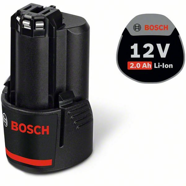 Bosch Akkupack GBA 12 Volt, 2.0 Ah, 1600Z0002X