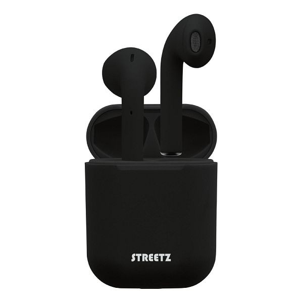 STREETZ TWS Bluetooth In-Ear Kopfhörer Mikrofon 4 Std Spielzeit, weiß, TWS-0004