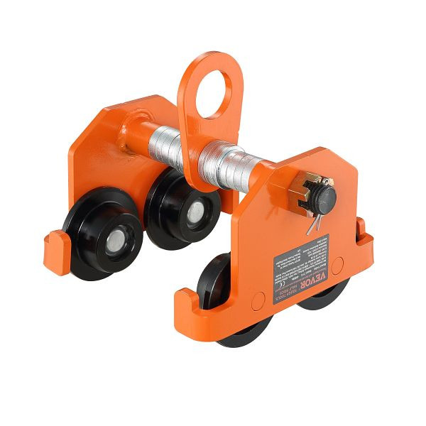 VEVOR Laufkatze 3Tonnen Tragfähigkeit Hallenkran 63,5-203,2mm 300x295x308mm Rollfahrwerk Doppelrad-Design Handfahrwerk, JKFZSTXC3T25WXKQQV0