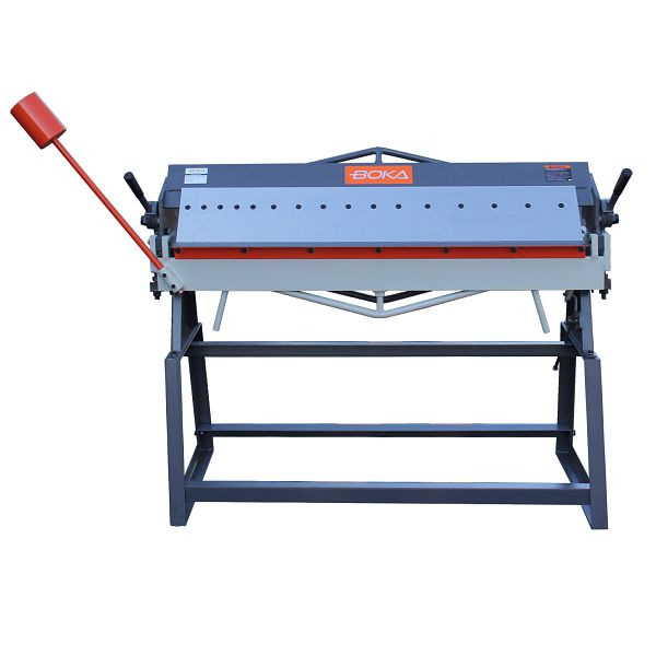 BOKA BP-1648H Blechbiegemaschine, 1220mm Abkantbank, manuelle Schwenkbiegemaschine 0-135°, Biegekapazität 1,5mm für Weichstahl, 573040