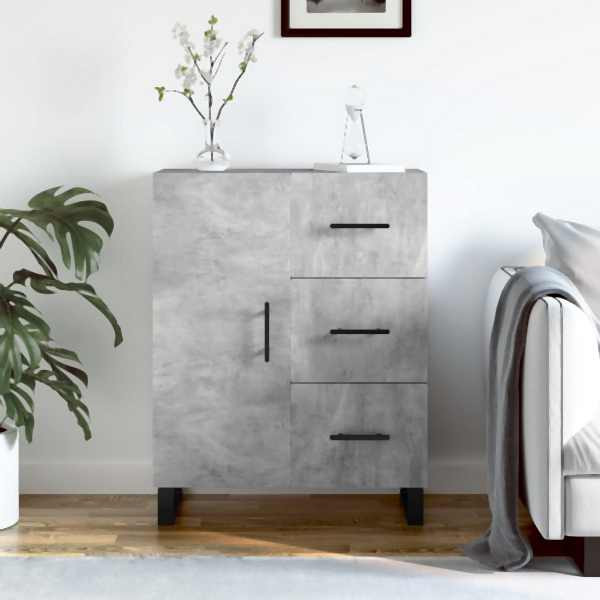 vidaXL Sideboard Betongrau 69,5x34x90 cm Holzwerkstoff, 827944