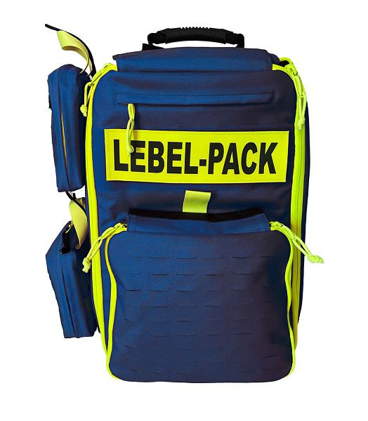 ultraMEDIC LEBEL PACK - Notfallrucksack für Lebensbedrohliche Einsatzlagen, blau, SAN-5010-BL