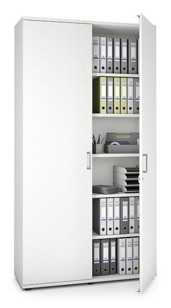 Deskin Flügeltürenschrank MULTI MODUL-PRO, Dekor weiß, B 1200 x H 2250 x T 420 mm, 351824