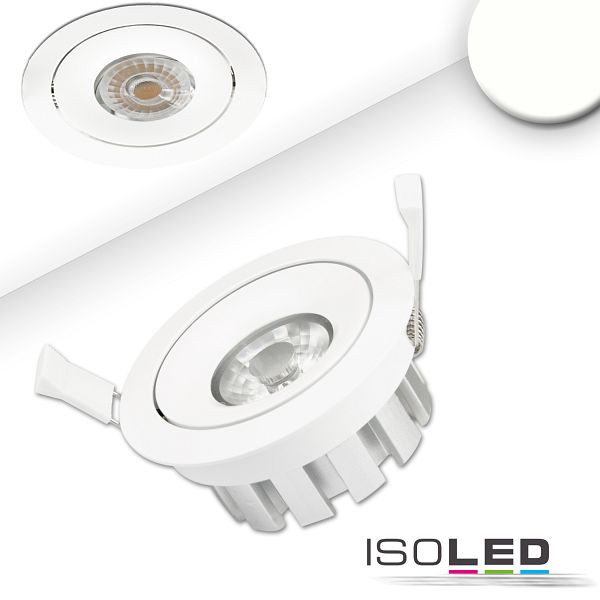 ISOLED LED Einbaustrahler, weiß, 15W, 45°, neutralweiß, dimmbar, 113305