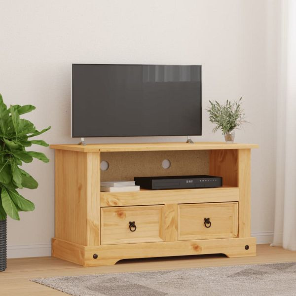 vidaXL TV-Schrank Mexiko-Stil Kiefernholz 91x43x56 cm, 243738
