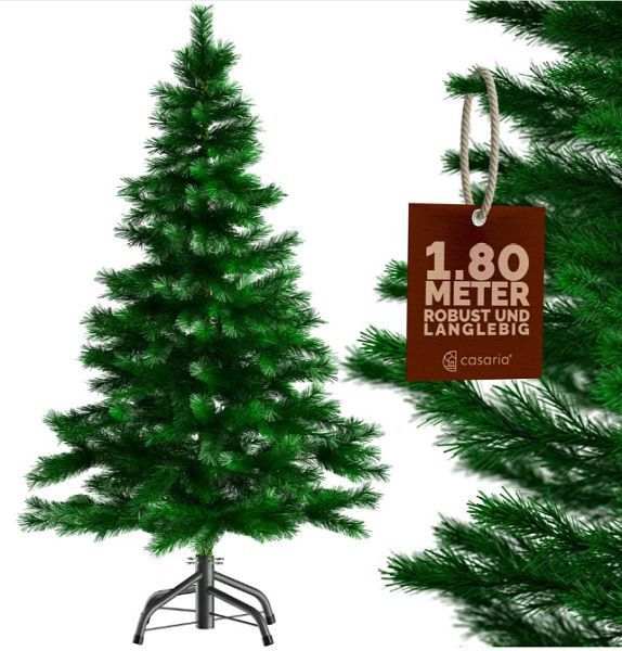 DEUBA Künstlicher Weihnachtsbaum, 180 cm Höhe, inklusive Standfuß, 107677