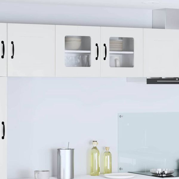 vidaXL Küchenhängeschrank Hochglanz Weiß 80 x 31 x 40 cm Holzwerkstoff, 884598