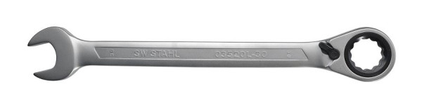 SW-Stahl Gabelringratschenschlüssel, 30 mm, umschaltbar, 03520L-30