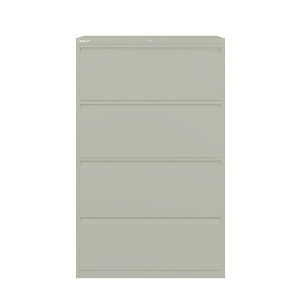 Bisley Essentials Schubladenschrank, Höhe 1300-1324 mm, 673 gänsegrau, YESF0813673