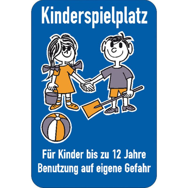 Stein HGS Spielplatzschild, Kinderspielplatz für Kinder bis 12 Jahren ..., 52.5469