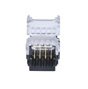 DOTLUX Klemmverbinder Streifen zu Kabel 4-polig für LED-Streifen 10mm RGB IP20 (Set 5 Stück), 3805