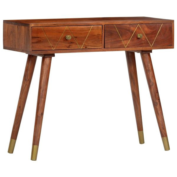vidaXL Konsolentisch 90×35×76 cm Massivholz Akazie, 286174
